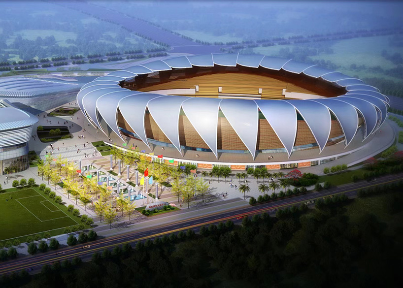 瑞麗國際文體中心建設項目體育場屋面膜結(jié)構(gòu)項目